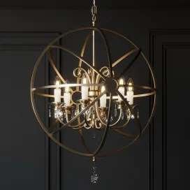 Ballard design nicolette crystal orb chandelier